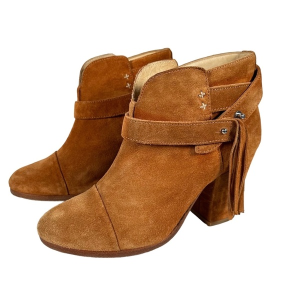 RAG & BONE Harrow Fringed Suede Ankle Boots - Picture 7 of 12